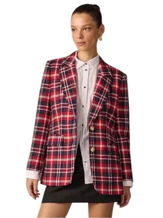 J. Crew Jackets & Blazers - J. Crew Collection Nello Gori | Women’s Plaid Blazer Jacket Wool Blend Size 8
